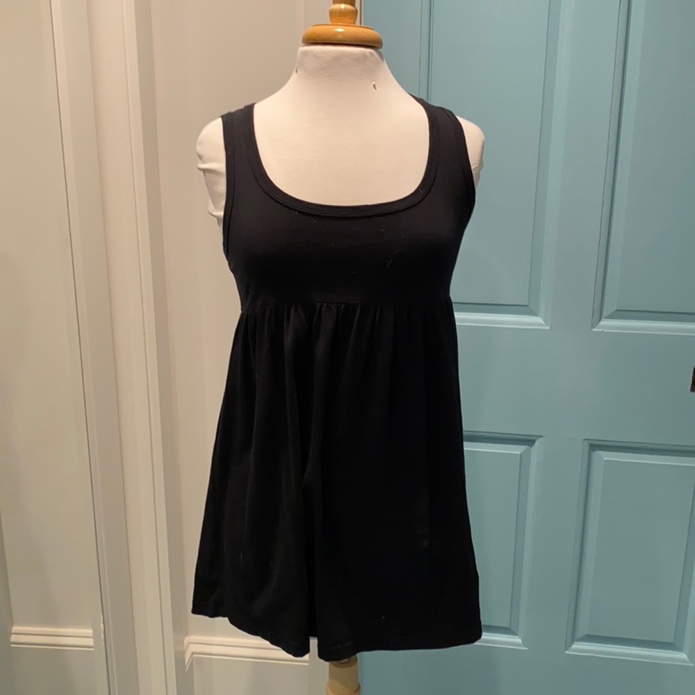 Black long tank top